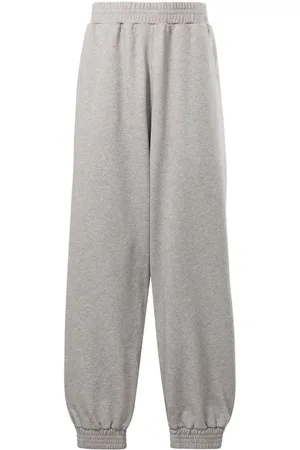 Reebok Straight-leg cotton track pants