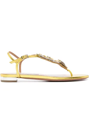Aquazzura Gin Tonic metallic sandals