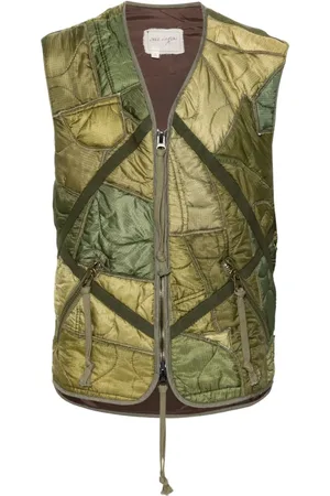 GREG LAUREN Patchwork padded gilet
