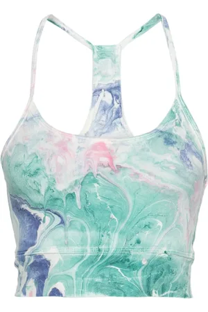 Electric & Rose Mia marbled-pattern sports bra