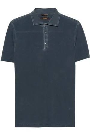 MOORER Piqué polo shirt