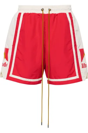 Rhude Moonlight mid-rise track shorts