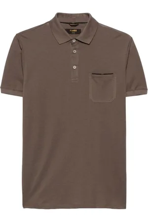 MOORER Piqué polo shirt