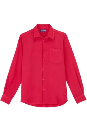 Vilebrequin Caroubis classic-collar linen shirt
