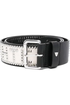 HTC Logo-studded leather belt