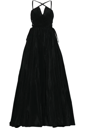 Zuhair Murad Cross-strap taffeta gown
