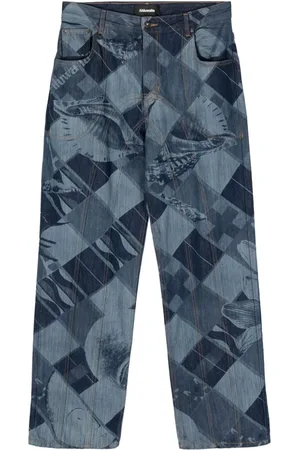 Ahluwalia Low-rise straight-leg jeans