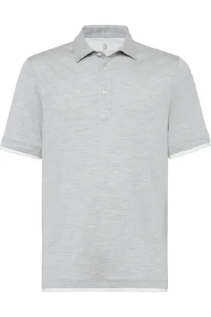 Brunello Cucinelli Contrast-trim polo shirt
