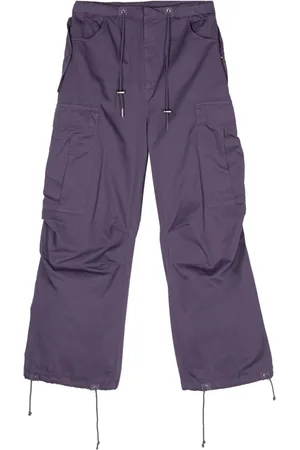 Bluemarble Drawstring-waist cotton cargo pants