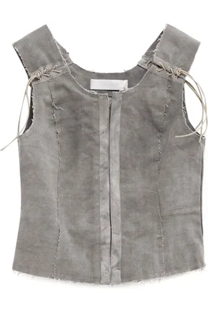 OUR LEGACY Unfinished-effect sleveless top