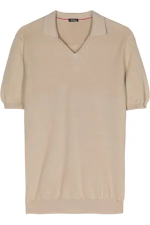 Kiton Fine-knit cotton polo shirt