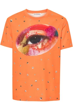 Acne Studios Eye-print organic-cotton T-shirt