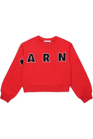 Marni Logo-appliqué cotton sweatshirt