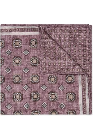 Brunello Cucinelli Double-face silk pocket square
