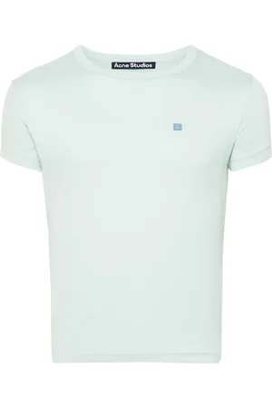 Acne Studios Face logo-appliqué cotton T-shirt