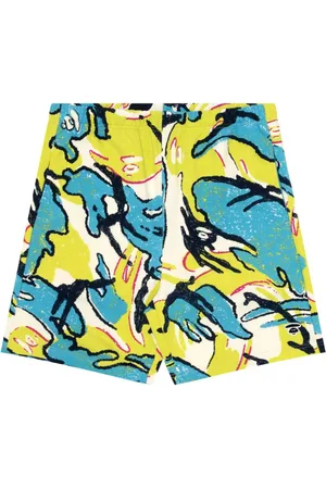 A Bathing Ape Abstract-print track shorts