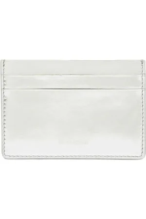 Jil Sander Logo-stamp leather cardholder