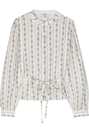 SEA Floral-print cotton shirt