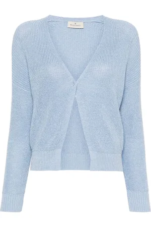 BRUNO MANETTI Metallic-threading open-knit cardigan