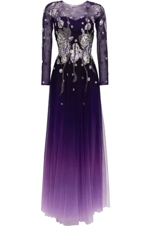 Saiid Kobeisy Bead-embellishment long-sleeve dress
