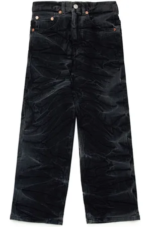 Maison Margiela Faded-effect cotton-blend jeans
