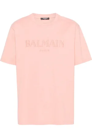Balmain Logo-embroidered cotton T-shirt