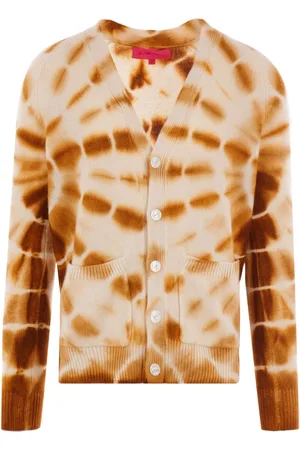 THE ELDER STATESMAN Web Flare knitted cardigan