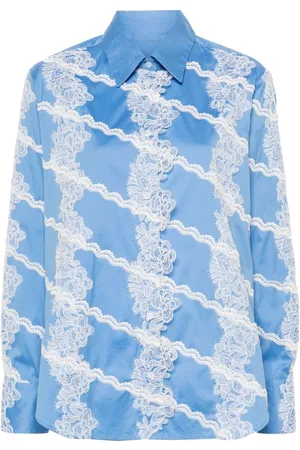 Viktor & Rolf Lace-detail poplin shirt
