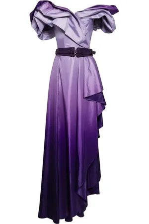 Saiid Kobeisy Off-shoulder gradient dress