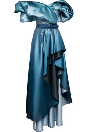 Saiid Kobeisy Off-shoulder gradient dress