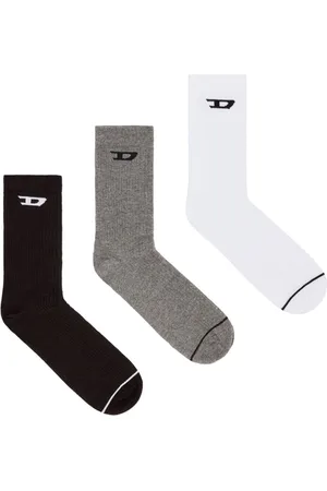 Diesel Logo-intarsia socks (pack of three)