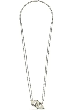 Salvatore Ferragamo Double Gancini pendant layered necklace