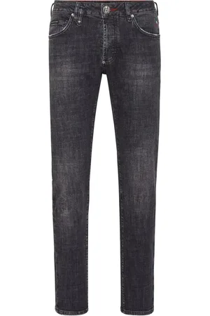 Philipp Plein Low-rise straight-leg jeans
