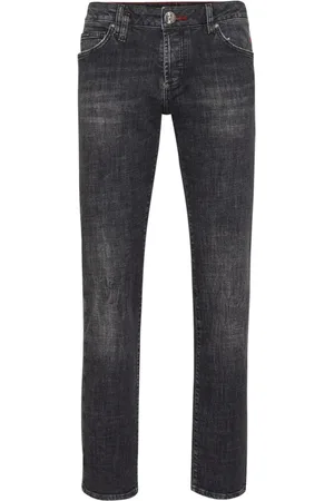Philipp Plein Low-rise straight-leg jeans