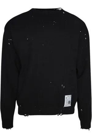 Maison Mihara Yasuhiro Distressed knit pullover