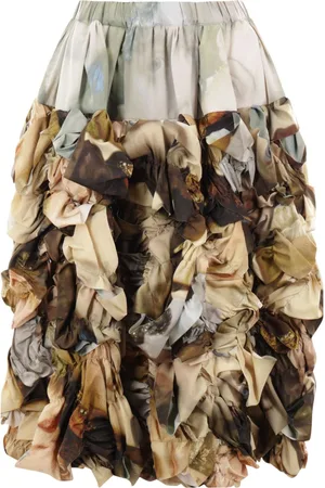 Comme des Garçons Midi skirt with print