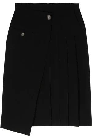 J KOO Asymmetric wraped skirt
