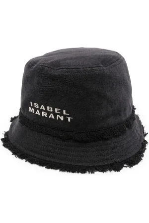 Isabel Marant Bergen logo-embroidered denim bucket hat