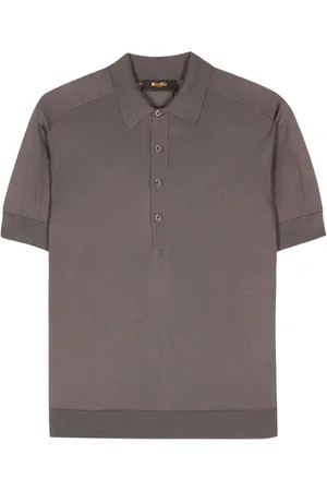 MOORER Acton silk polo shirt