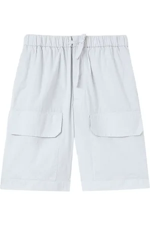 Jil Sander Striped knee-length bermuda shorts