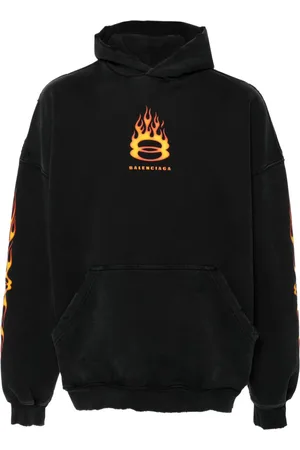 Balenciaga Logo-print cotton hoodie