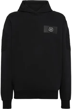 Philipp Plein Ribbed panelling hoodied