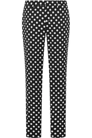 Moschino Polka dot-print straight-leg trousers