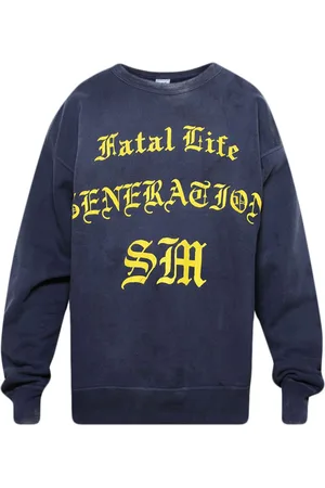 SAINT MXXXXXX Fatal Life crew-neck cotton sweatshirt