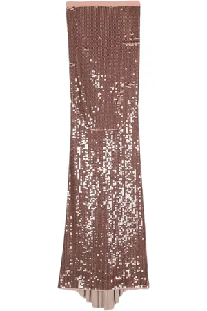 Rick Owens Sequin-design mermaid maxi skirt