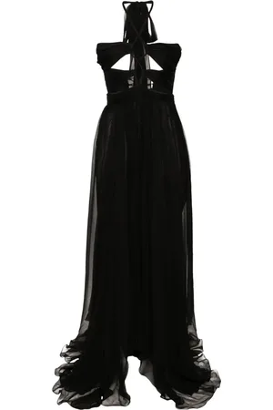 MANURI Nuage sheer maxi dress