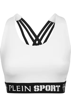 Philipp Plein Logo-underband crop top