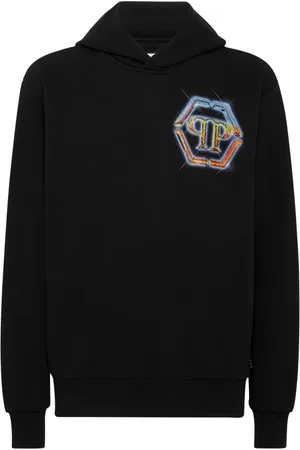 Philipp Plein Embellished logo-print hoodie