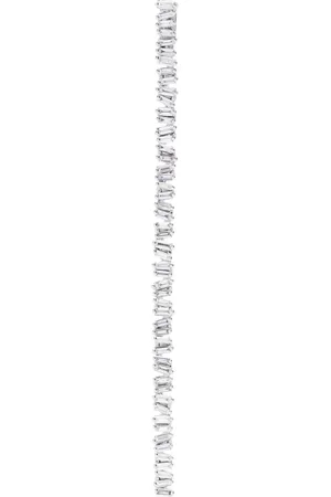 Suzanne Kalan 18kt white gold Classic diamond drop clip-on necklace