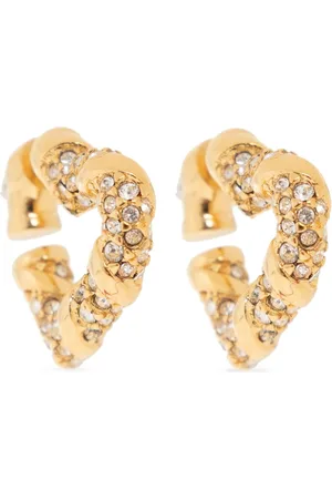 Lanvin Heart crystal-embellished earrings